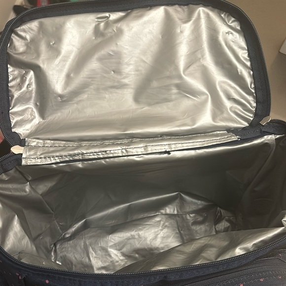 Matilda Jane Backpack Cooler Bag Navy Blue with Polka Dots - Picture 6 of 7